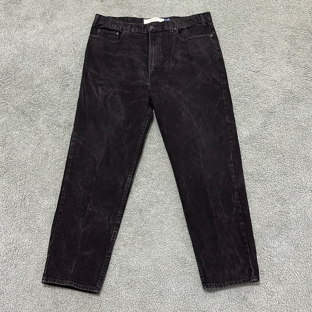 Vintage y2k GAP Easy Fit Jeans Men’s Vintage Black Denim faded baggy skater
